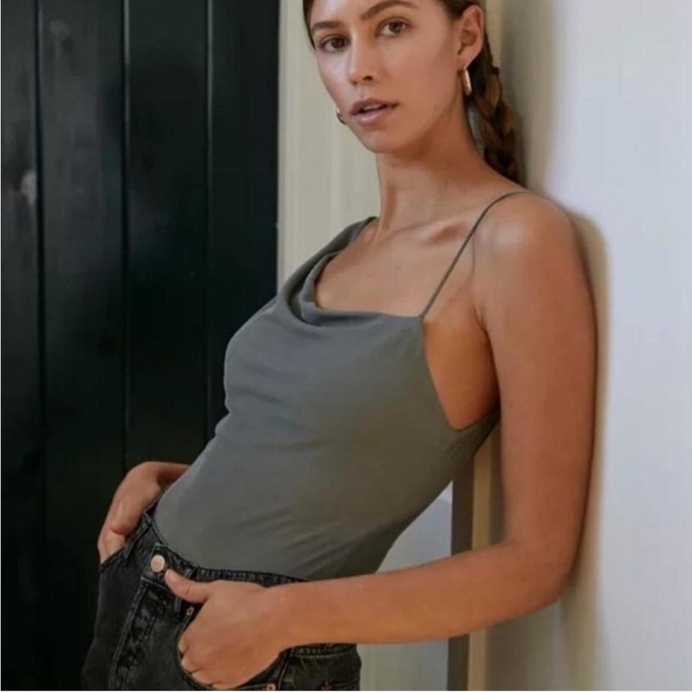 Urban Outfitters Out From Under Olive Green Khaki Bodysuit